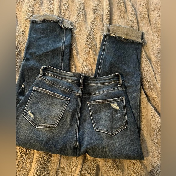 Vervet jeans. Size 27. Only worn once. “Crossover waist” Button fly. - Picture 3 of 4